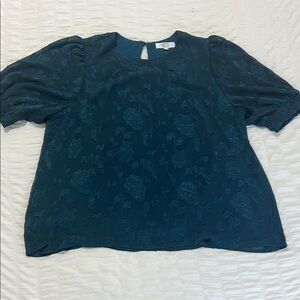 Beacon Apparel Teal Blouse - NWOT - Large